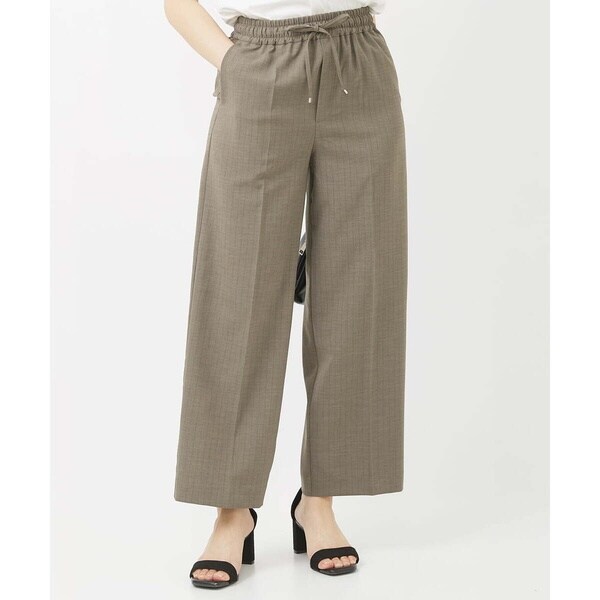 MK ミッシェルクラン（MK MICHEL  ）/【小さいサイズ】Reflaxストライプ柄ワイドパンツ/洗える