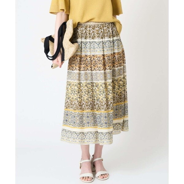 クリスチャンオジャール（christianaujard）/ノスタルジックパネルプリントスカートの通販は 17,028円