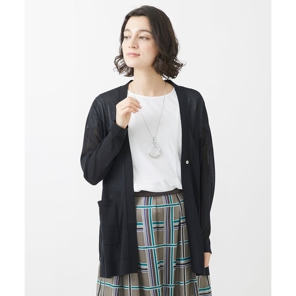 ジョルジュ・レッシュ（ES RECH）/コットンナイロンロングカーディガン