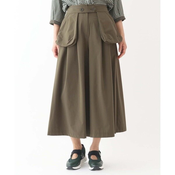 ヒロコビス（hirokobis）/【小さいサイズ】タックフレアデザインスカーチョ/2WAY/ポケット付きベルト/洗濯機で洗える