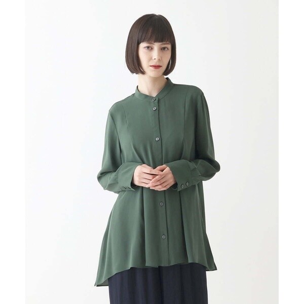 ヒロコビス（hirokobis）/【小さいサイズ】バックサテンジョーゼットブラウス /洗濯機で洗えるの通販は 14,553円