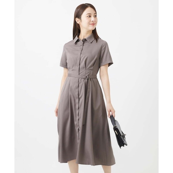 MK ミッシェルクラン（MK MICHEL  ）/【小さいサイズ】ウエストタックシャツワンピース/洗える