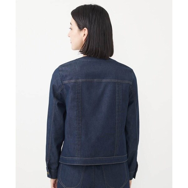 ジョルジュ・レッシュ（GEORGES RECH）/ノーカラーデニムブルゾンの