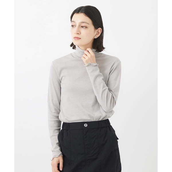 ジョルジュ・レッシュ（ES RECH）/[日本製]ラメフライスハイネックカットソー