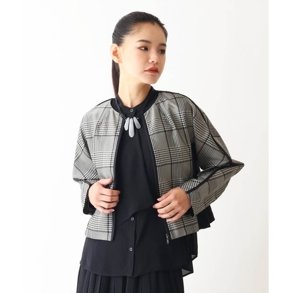 ヒロコビス（hirokobis）/【小さいサイズ】グレンチェックドルマンジャケット