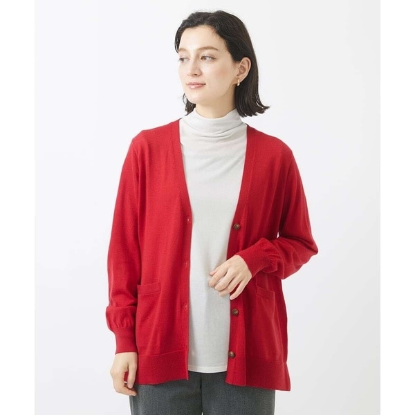 ジョルジュ・レッシュ（ES RECH）/[アンサンブル対応]ハイゲージウールVネックカーディガン