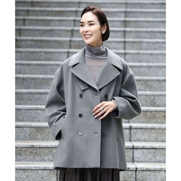 ミッシェルクラン（MICHEL ）/[小さいサイズ]Super100ウールビーバーPコート