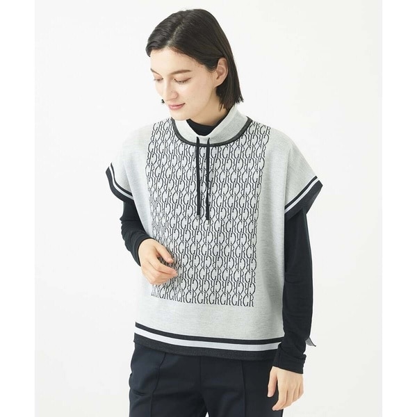 ジョルジュ・レッシュ（ES RECH）/[日本製]ロゴジャカードニットベスト