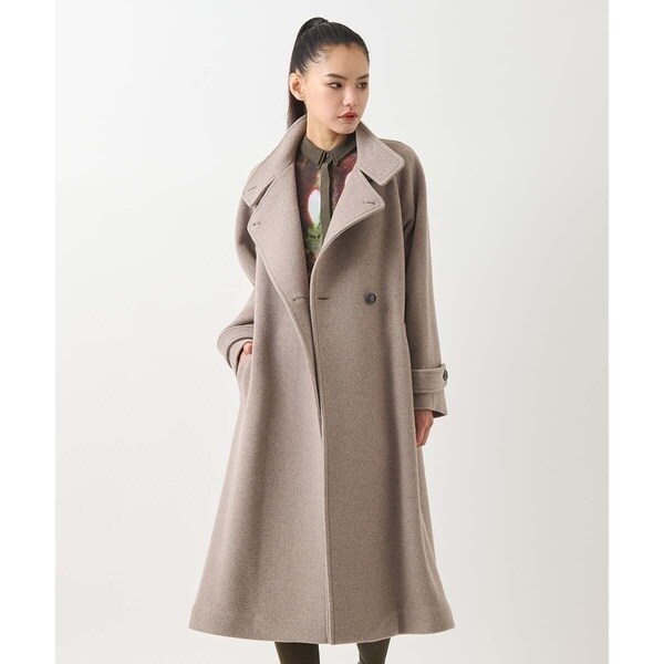 ヒロコビス（hirokobis）/【小さいサイズ】スタンドカラーラグランデザインコート