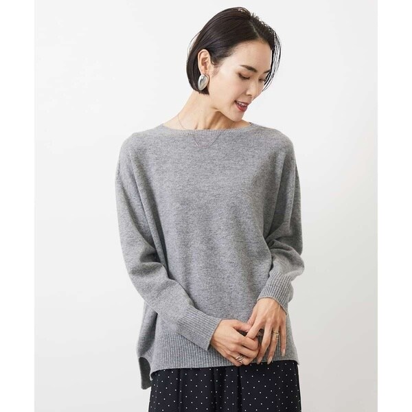 ミッシェルクラン（MICHEL KLEIN）/[小さいサイズ]ホールガーメント(R)サイドスリットデザインニット(定番素材)_8