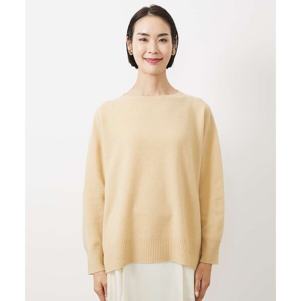 ミッシェルクラン（MICHEL KLEIN）/[小さいサイズ]ホールガーメント(R)サイドスリットデザインニット(定番素材)_11