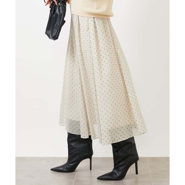 ミッシェルクラン（MICHEL ）/[小さいサイズ]ピンドットスカート