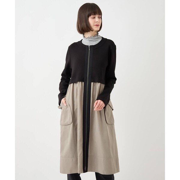 ヒロコビス（hirokobis）/追加【小さいサイズ/洗える】タフタジョイントフロントジップワンピースの通販は