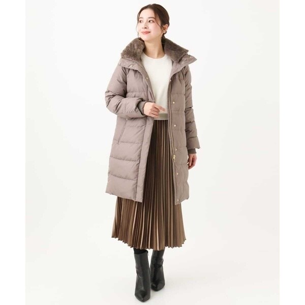 MK ミッシェルクラン（MK MICHEL KLEIN ）/【小さいサイズ】シャイニーサテンプリーツスカート/洗える