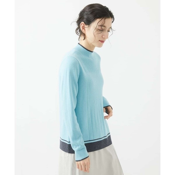 ジョルジュ・レッシュ（ES RECH）/[アンサンブル対応]メリノウールランダムリブハイネックニット