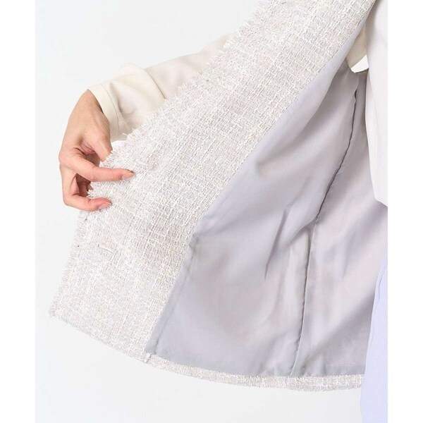 MK ミッシェルクラン（MK MICHEL KLEIN ）/【小さいサイズ】ファンシーツイードジレ/洗える_14