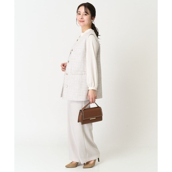 MK ミッシェルクラン（MK MICHEL KLEIN ）/【小さいサイズ】ファンシーツイードジレ/洗える_19