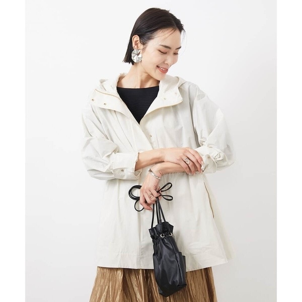 ミッシェルクラン（MICHEL ）/[小さいサイズ]フード付きオーバーサイズコート