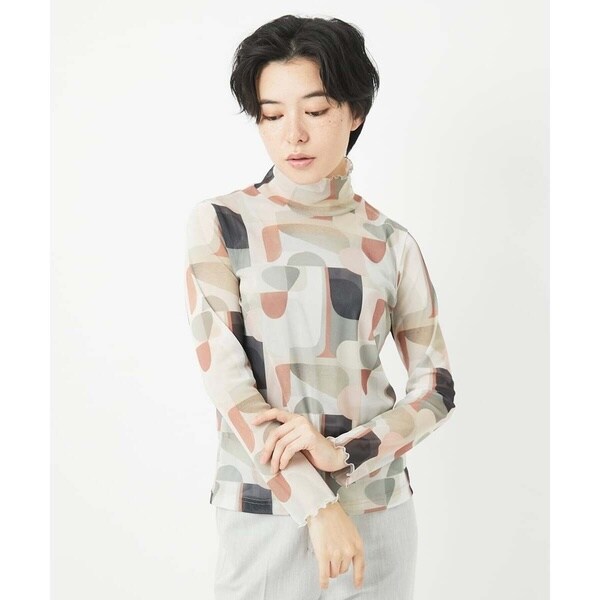 ジャンニ・ロ・ジュディチェ（GIANNI LO GIUDICE）/[日本製]アブストラクト柄サモーラチュールカットソー