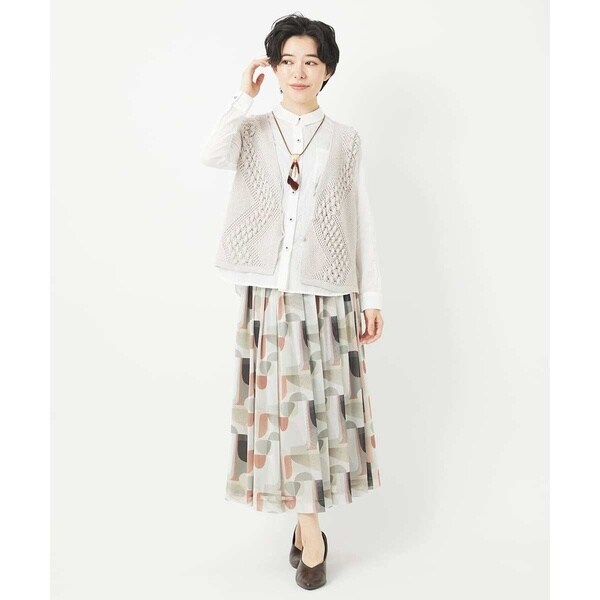 ジャンニ・ロ・ジュディチェ（GIANNI LO GIUDICE）/[日本製]サモーラチュールプリントスカート_16