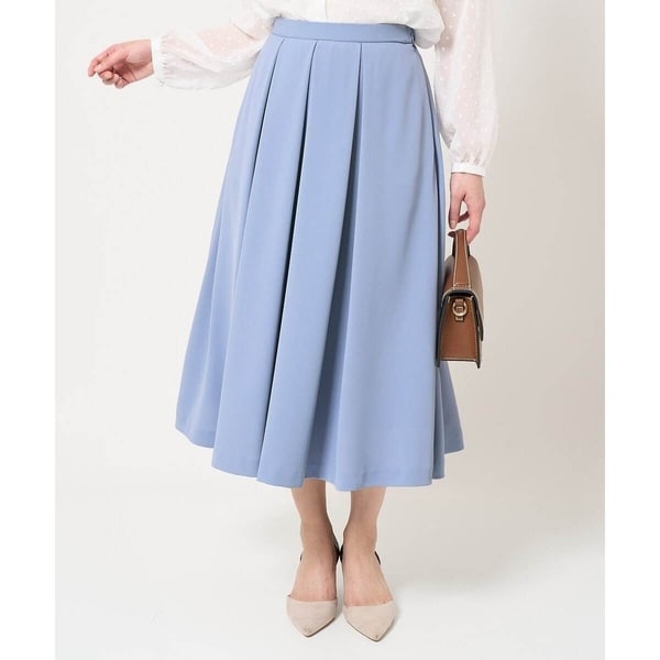 MK ミッシェルクラン（MK MICHEL  ）/【小さいサイズ】タックフレアースカート/洗える