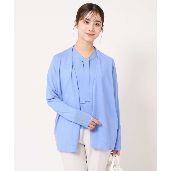 MK ミッシェルクラン（MK MICHEL  ）/【小さいサイズ】ボウタイデザインカラーニットアンサンブル/洗える