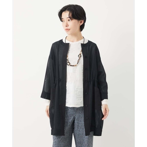 ジャンニ・ロ・ジュディチェ（GIANNI LO GIUDICE）/メッシュシアーチュニック丈羽織