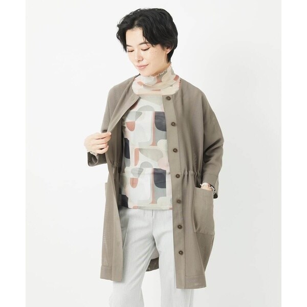 ジャンニ・ロ・ジュディチェ（GIANNI LO GIUDICE）/メッシュシアーチュニック丈羽織