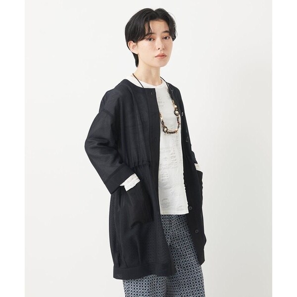 ジャンニ・ロ・ジュディチェ（GIANNI LO GIUDICE）/メッシュシアーチュニック丈羽織