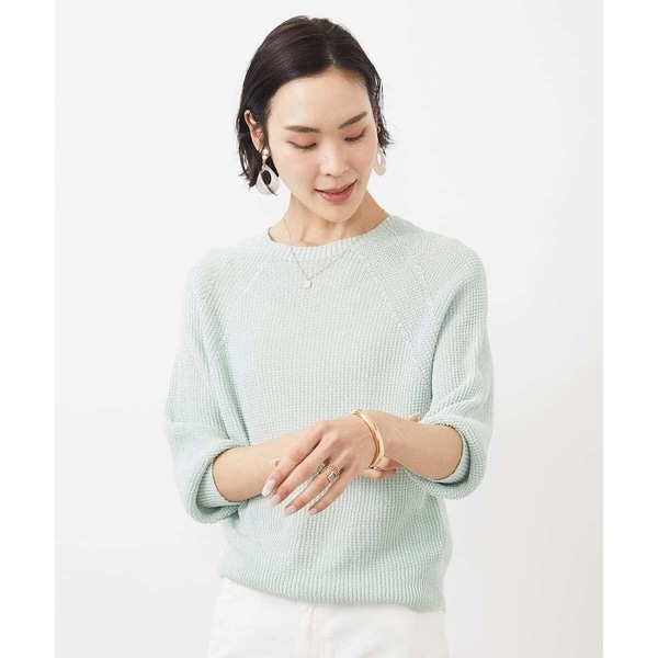 ミッシェルクラン（MICHEL ）/[小さいサイズ] ホールガーメント(R)ドライタッチラメニット