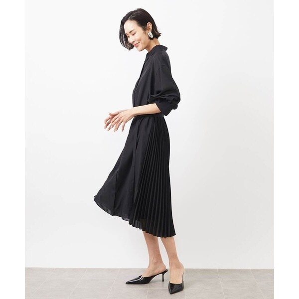 ミッシェルクラン（MICHEL KLEIN）/[小さいサイズ]バックプリーツ3WAYワンピース_3