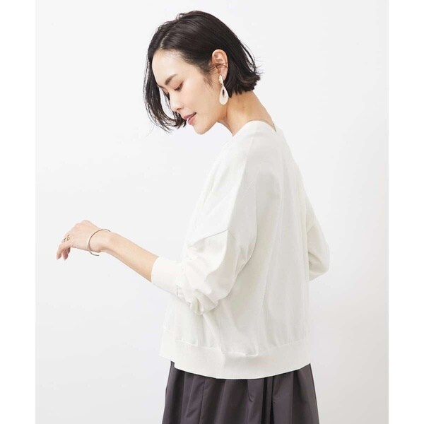 ミッシェルクラン（MICHEL KLEIN）/[小さいサイズ]ホールガーメント（R）Vネックカーディガン_7