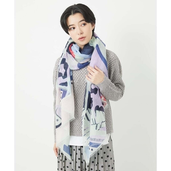 ジョルジュ・レッシュ（ES RECH）/バードボタニカルシルク混ストール