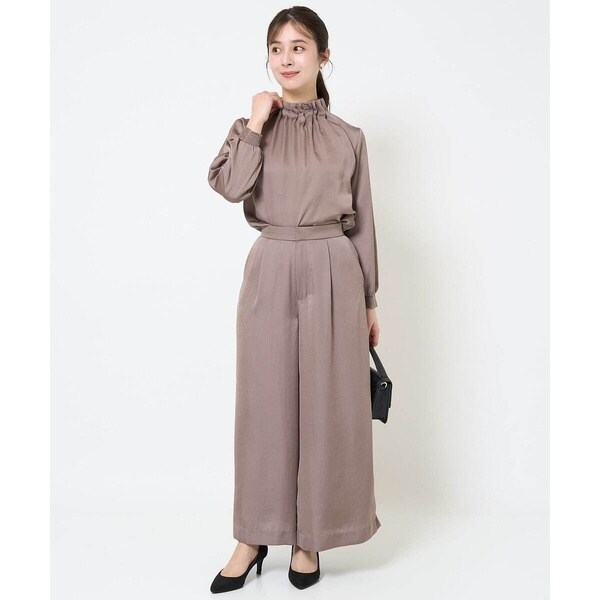 MK ミッシェルクラン（MK MICHEL KLEIN ）/【小さいサイズ】スタンドネックデザインサテンブラウス/洗える_18