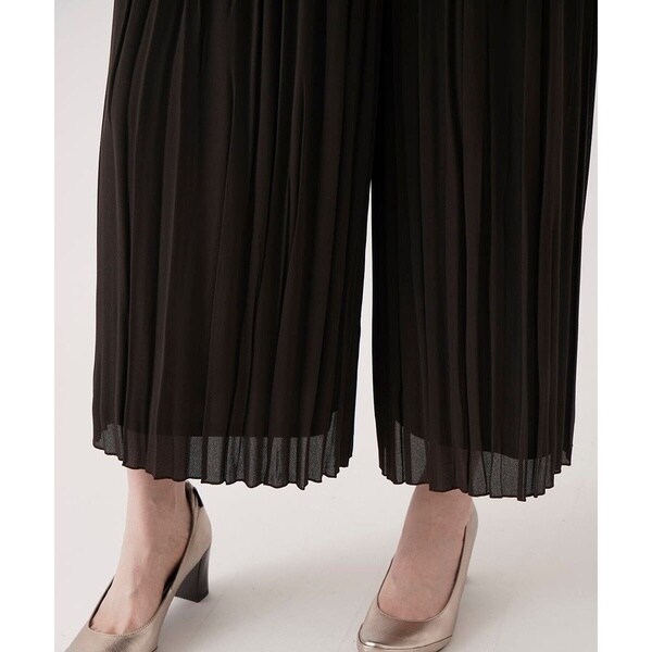 ヒロコビス（hirokobis）/【小さいサイズ】ジョーゼットプリーツワイド