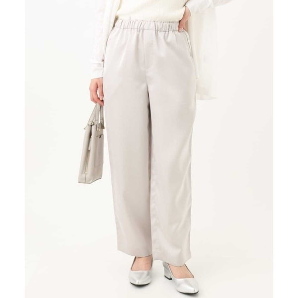 MK ミッシェルクラン（MK MICHEL  ）/【小さいサイズ】リラックスサテンテーパードパンツ/洗える