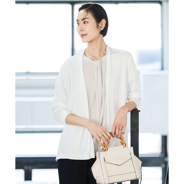 ミッシェルクラン（MICHEL ）/[小さいサイズ]ドレープカーディガン(接触冷感/UVカット)