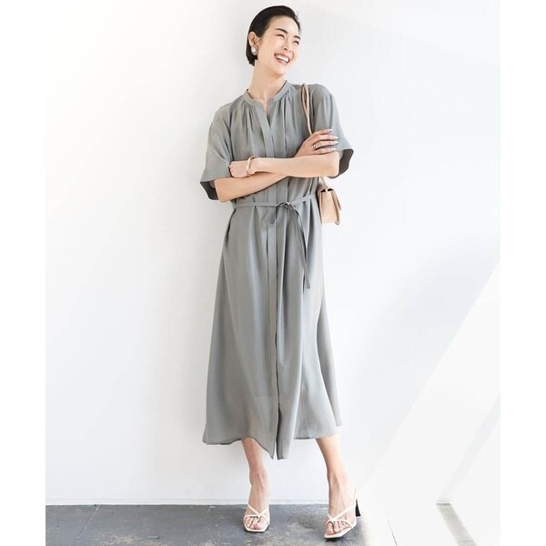 ミッシェルクラン（MICHEL KLEIN）/[小さいサイズ]3WAYロングシャツワンピース_2
