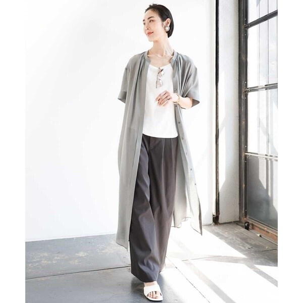 ミッシェルクラン（MICHEL KLEIN）/[小さいサイズ]3WAYロングシャツワンピース_16