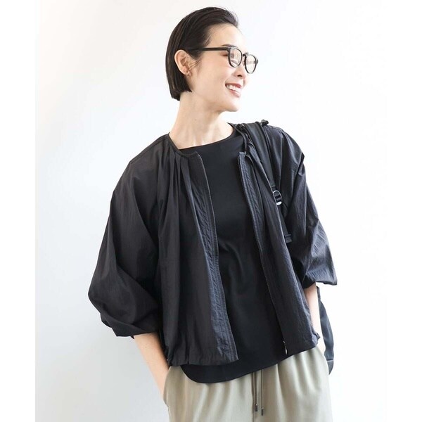ミッシェルクラン（MICHEL KLEIN）/[小さいサイズ]シアーノーカラーブルゾン_1