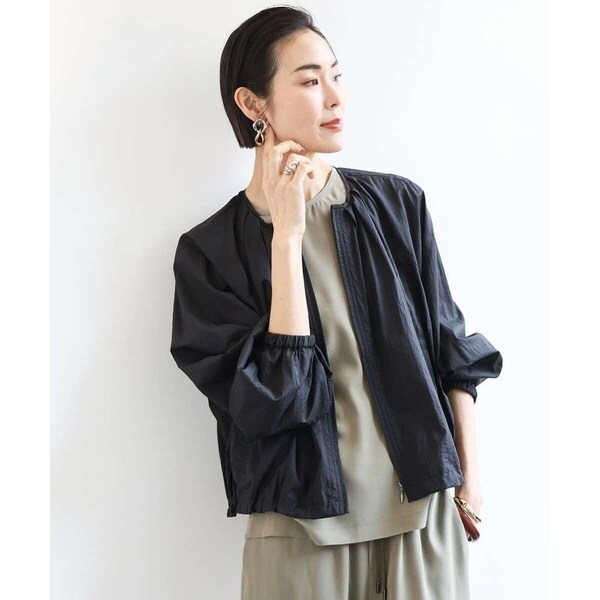 ミッシェルクラン（MICHEL KLEIN）/[小さいサイズ]シアーノーカラーブルゾン_3