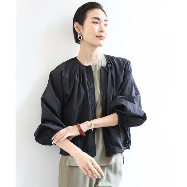ミッシェルクラン（MICHEL KLEIN）/[小さいサイズ]シアーノーカラーブルゾン_4