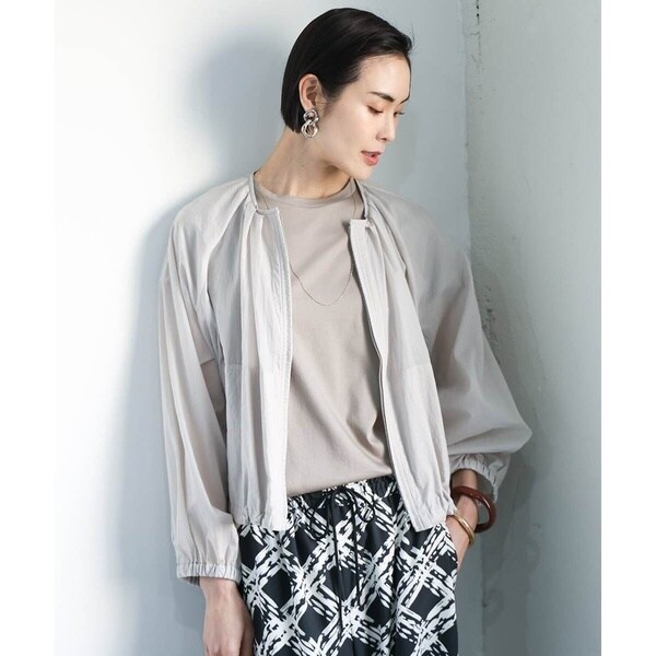 ミッシェルクラン（MICHEL KLEIN）/[小さいサイズ]シアーノーカラーブルゾン_7