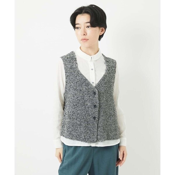 ジャンニ・ロ・ジュディチェ（GIANNI LO GIUDICE）/リネン杢ニットベスト_2