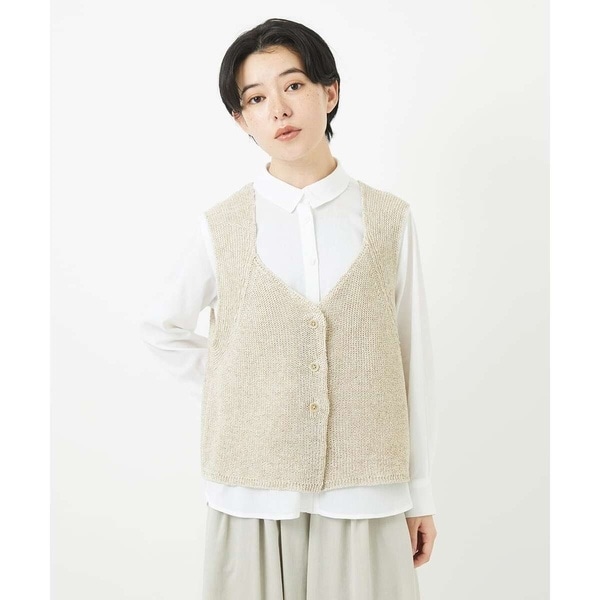 ジャンニ・ロ・ジュディチェ（GIANNI LO GIUDICE）/リネン杢ニットベスト_7
