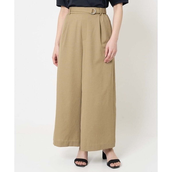 MK ミッシェルクラン（MK MICHEL  ）/【小さいサイズ】ドライリネンライクワイドパンツ/洗える
