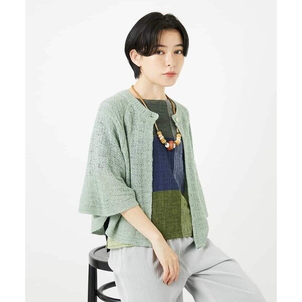 ジャンニ・ロ・ジュディチェ（GIANNI LO GIUDICE）/ケープ風ニットカーディガン