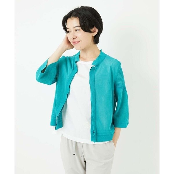 ヒロコビス（hirokobis）/【小さいサイズ/洗える】ボリュームスリーブニットカーディガン