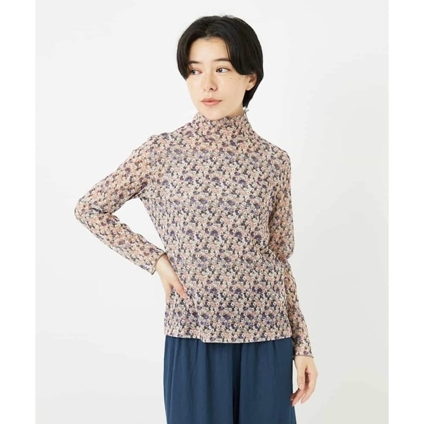 ジャンニ・ロ・ジュディチェ（GIANNI LO GIUDICE）/ぼかしフラワーハイネックプルオーバー