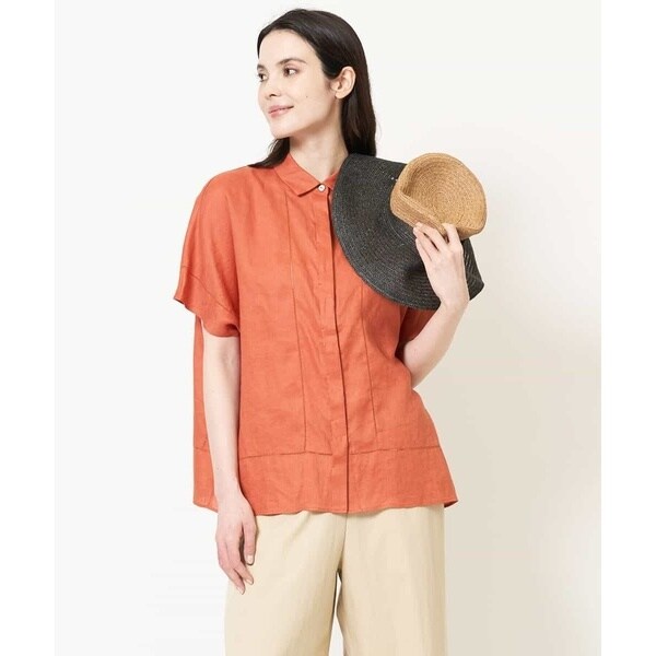 クリスチャンオジャール（christianaujard）/[吸水速乾]リネンワイドシルエットブラウス